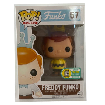 #57 Freddy Funko as Charlie Brown (Yellow) - 2016 SDCC Exclusive 500pcs Funko Pop