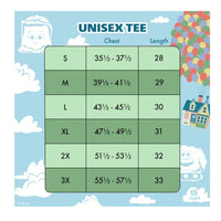 Loungefly Pixar Up 15th Anniversary Balloon House Unisex XL Tee Shirt (Exdisplay)