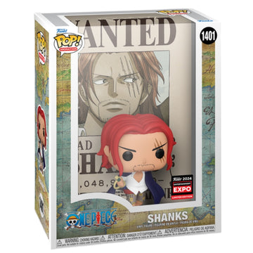 One Piece #1401 Shanks Funko Pop Wanted Poster 2024 Chicago Expo