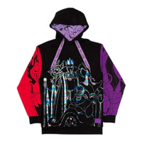 Loungefly Disney Villains Colour Block XL Hooded Sweatshirt (ExDisplay)