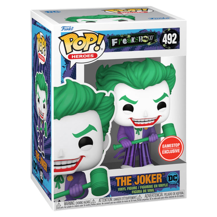 DC Freakshow #492 The Joker Gamestop Exclusive Funko Pop