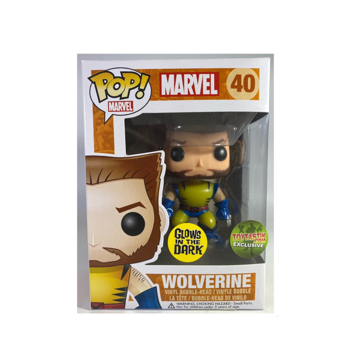 Marvel #40 Wolverine Glows In The Dark ToyTasTik.Com Exclusive Funko Pop