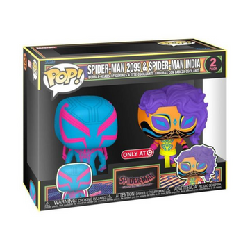 Marvel Spider-Man 2099 & Spider-Man India Target Exclusive Funko Pop 2pack (Imperfect Box)