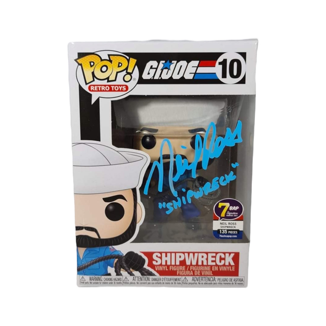 G.I.Joe - Neil Ross as Shipwreck - Authentic Autographed Funko Pop