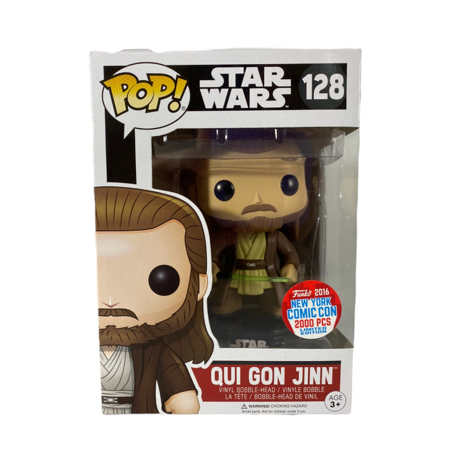 Star Wars #128 Qui Gon Jinn 2016 NYCC Exclusive 2000pcs Funko Pop