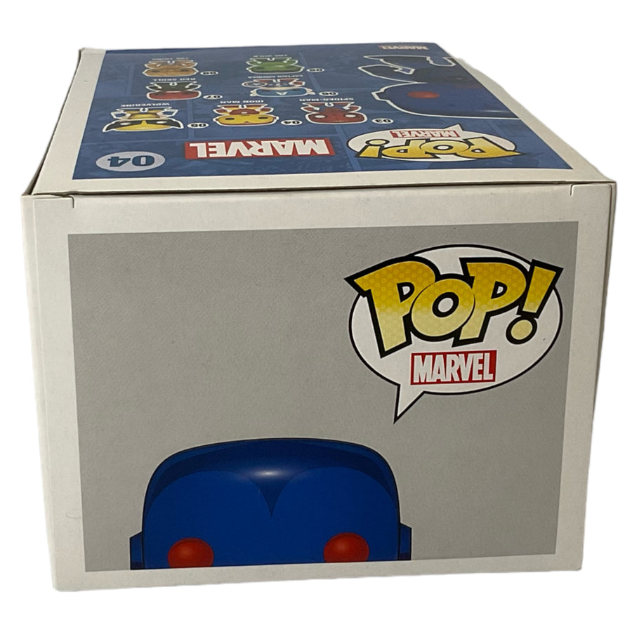 Marvel #04 Blue Stealth Iron Man Funko Pop (Imperfect Box)