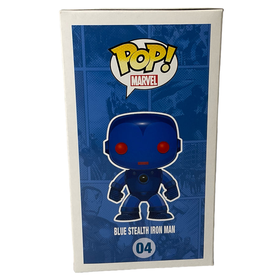 Marvel #04 Blue Stealth Iron Man Funko Pop (Imperfect Box)