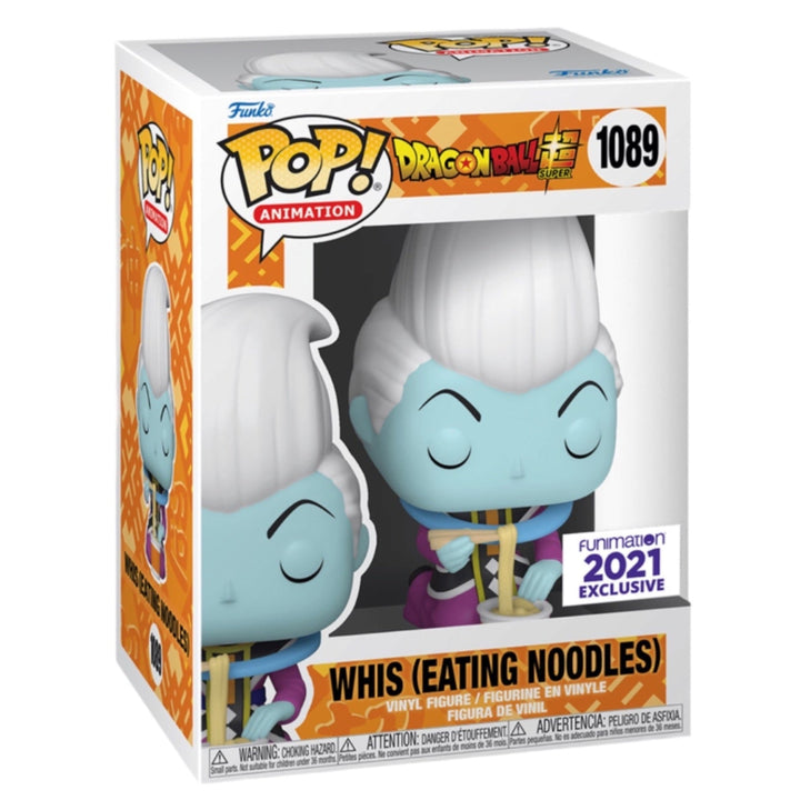 Dragon Ball Super #1089 Whis (Eating Noodles) 2021 Funimation Exclusive Funko Pop Vinyl Figure