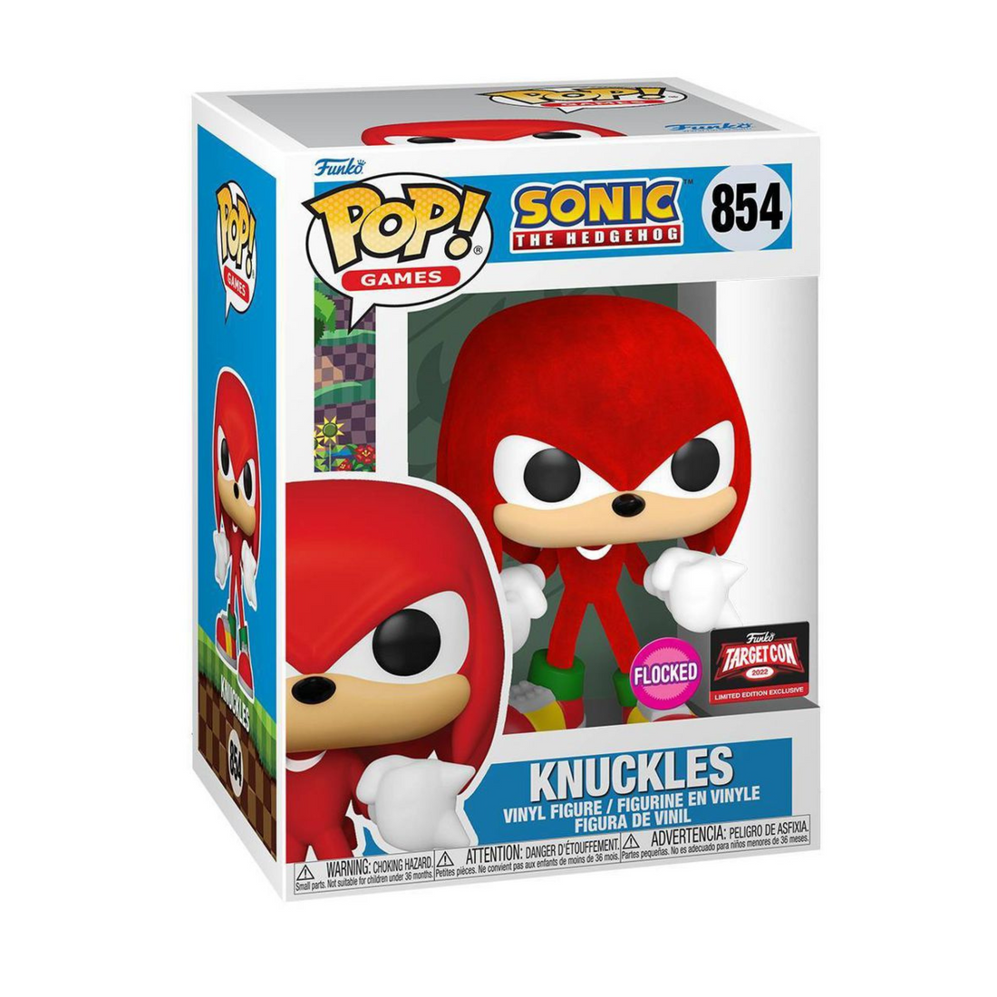Sonic The Hedgehog- Knuckles (Flocked) 