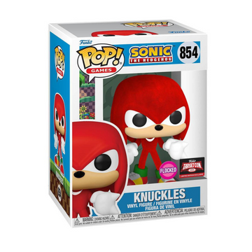 Sonic The Hedgehog- Knuckles (Flocked) #854 - Target Con Exclusive Funko Pop Preorder