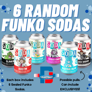6 Random Sealed Funko Sodas