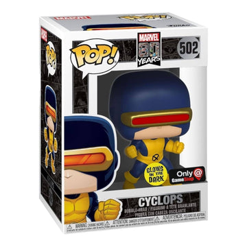 Marvel 80 Years #502 Cyclops (GITD) GameStop Exclusive Funko Pop (Imperfect Box)