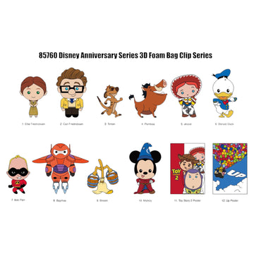 Disney Characters Series 57 3D Foam Bag Clip