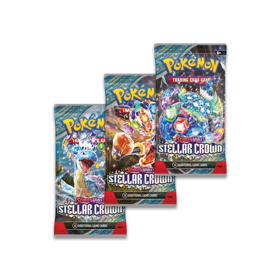 Pokémon TCG: Scarlet & Violet-Stellar Crown 3 Booster Packs & Latias Promo Card