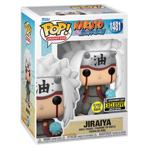 Naruto #1481 Jiraiya Glow In The Dark Entertainment Earth Exclusive Funko Pop 
