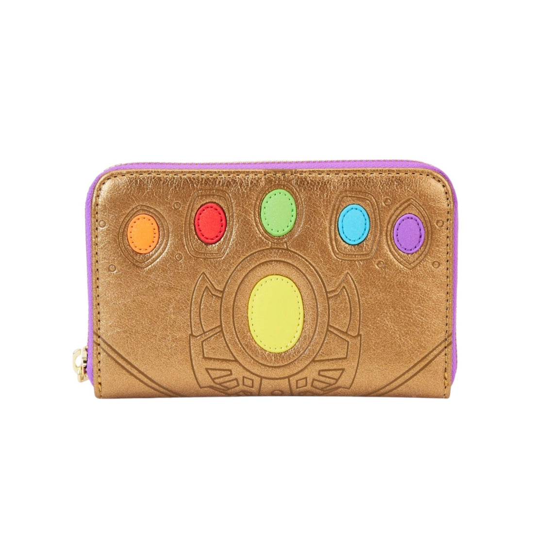 Loungefly Marvel Shine Thanos Gauntlet Zip Around Wallet