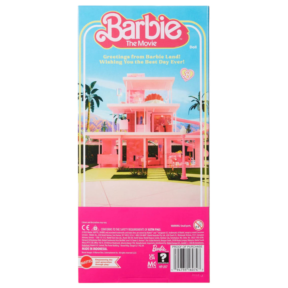 Barbie Movie Ken Doll in Striped Matching Set