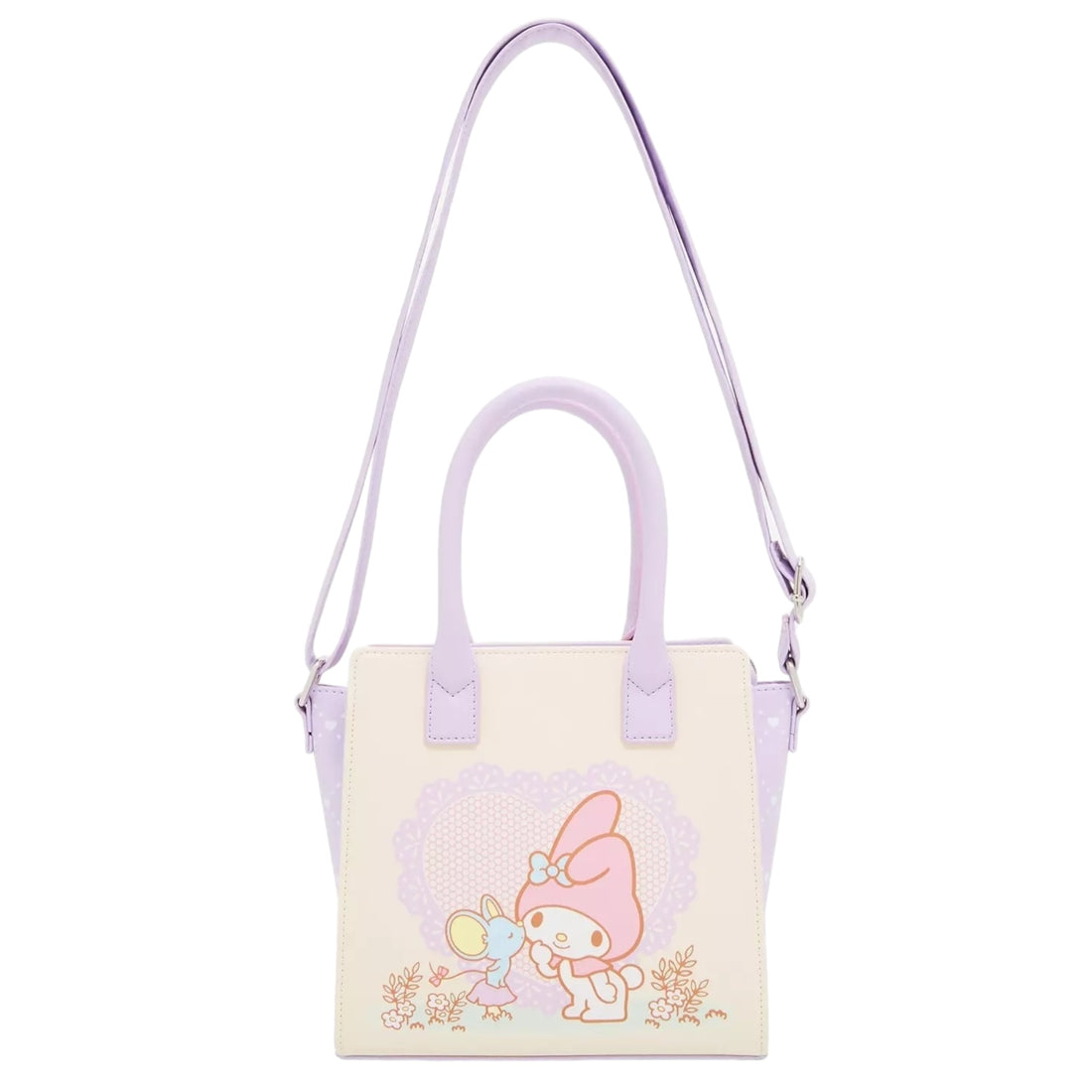 Loungefly My Melody & Flat Lavender Satchel Bag