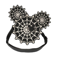 Loungefly Mickey Mouse Spiderweb Mickey Glow-in-the-Dark Crossbody Purse - Entertainment Earth Exclusive