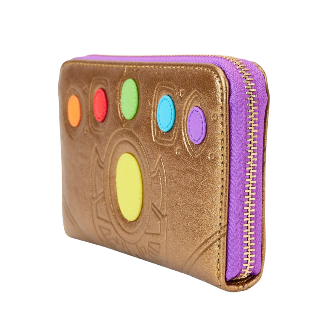 Loungefly Marvel Shine Thanos Gauntlet Zip Around Wallet