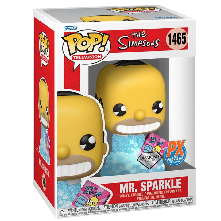 The Simpsons #1465 Mr. Sparkle Diamond Glitter PX Exclusive Funko Pop