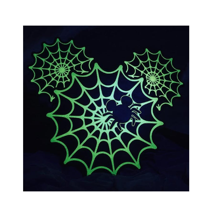 Loungefly Mickey Mouse Spiderweb Mickey Glow-in-the-Dark Crossbody Purse - Entertainment Earth Exclusive