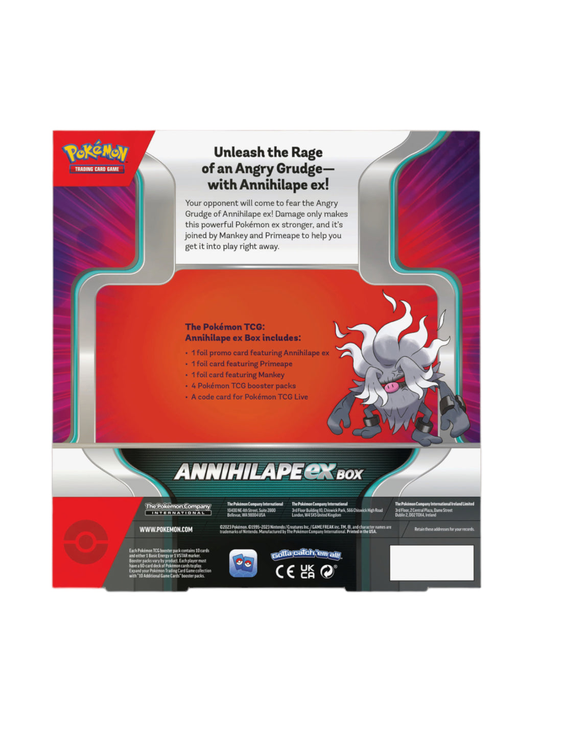 Pokémon TCG: Pokemon Trading Card Game: Annihilape ex Box