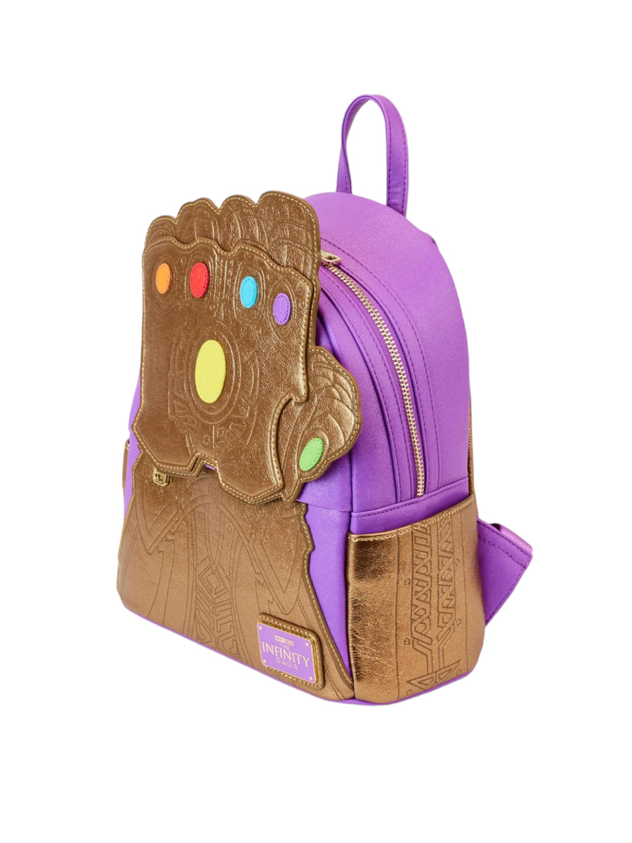 Loungefly Marvel Shine Thanos Gauntlet Mini Backpack