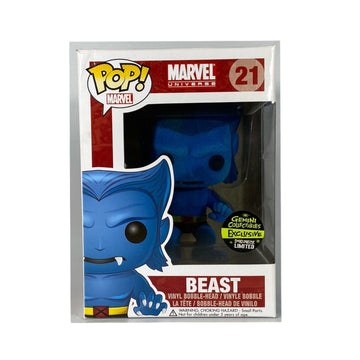 Marvel Universe #21 Beast (Flocked) - Gemini Collectibles Exclusive 240pcs - Funko Pop