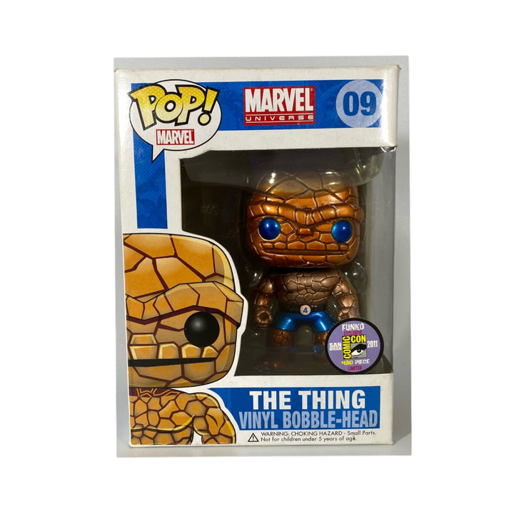 Marvel Universe #09 The Thing (Metallic, Blue Eyes) - 2011 SDCC Exclusive 480pcs Funko Pop