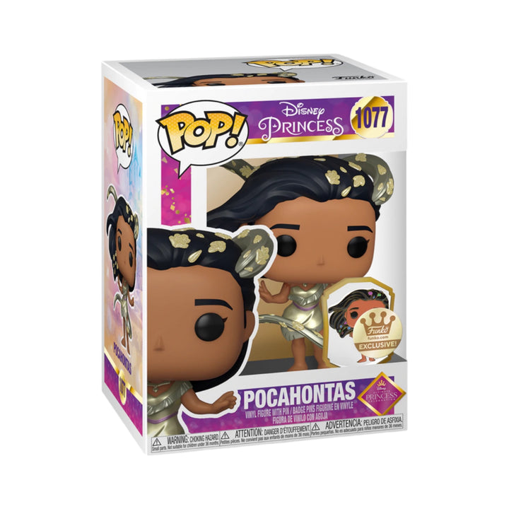 Disney #1077 Pocahontas With Pin Funko Shop Exclusive Funko Pop
