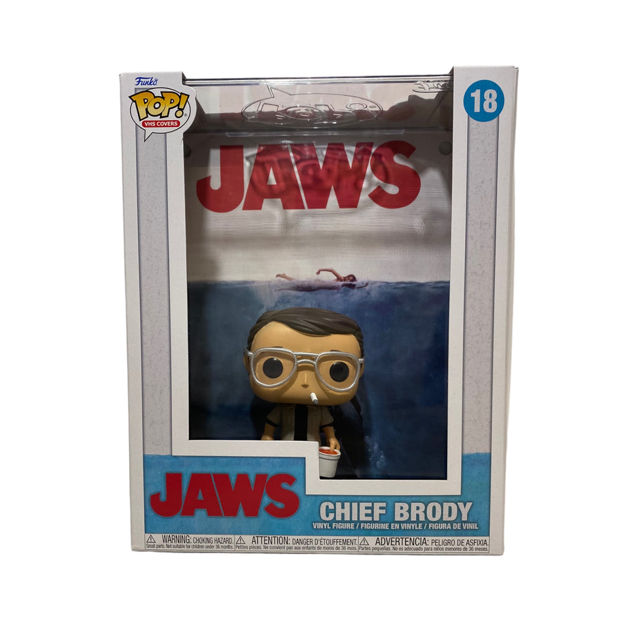 Jaws #18 Chief Brody Fun On The Run Walmart Exclusive VHS Cover (Imperfect Box)