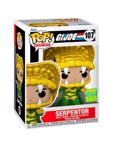 G.I.JOE #107 Serpentor 2022 Funkoville SDCC Exclusive Funko Pop