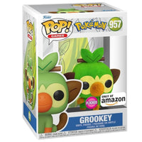 Pokemon #957 Grookey Flocked Amazon Exclusive Funko Pop