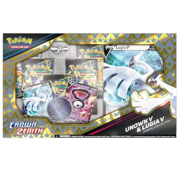 The Pokémon TCG: Crown Zenith Special Collection—Unown V & Lugia V