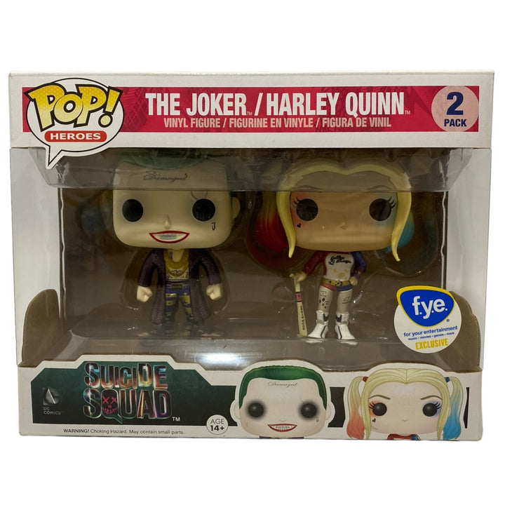 DC The Joker / Harley Quinn F.Y.E Exclusive Funko Pop 2 Pack