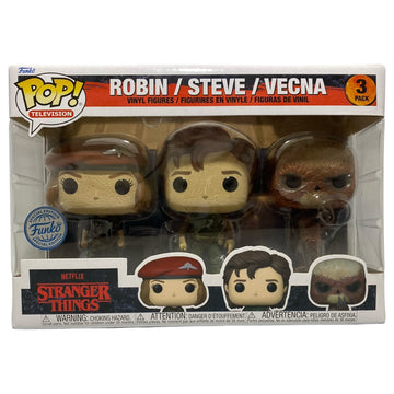 Stranger Things Robin / Steve / Vecna Special Edition Funko Pop 3 Pack