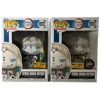 Demon Slayer #1573 Spider Demon Mother Hot Topic Exclusive Chase And Common Funko Pop Bundle