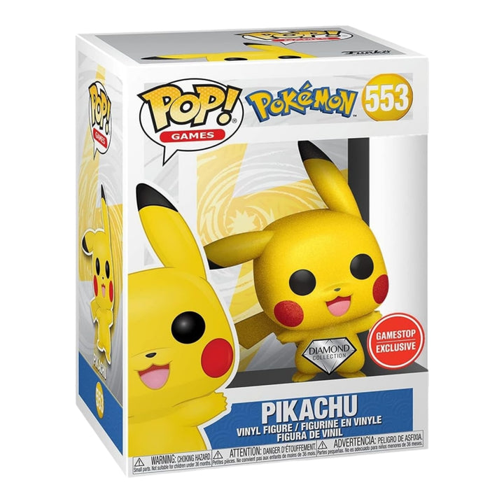 Pokemon #553 Pikachu Diamond Gamestop Exclusive Funko Pop
