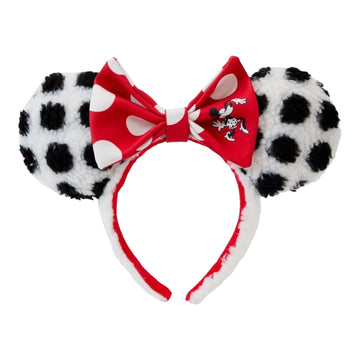 Loungefly Disney Minnie Rocks The Dot Sherpa Headband