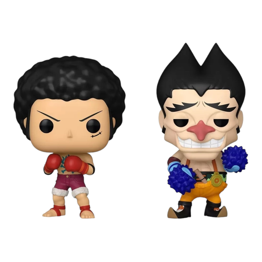 One Piece Luffy & Foxy Hot Topic Exclusive 2 Pack Funko Pop (Imperfect Box)