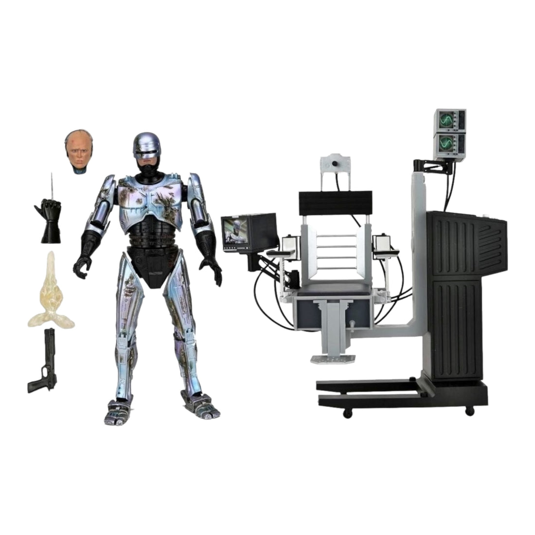 Neca 7" Scale Ultimate Action Figure Robocop (Battle damaged with chair)