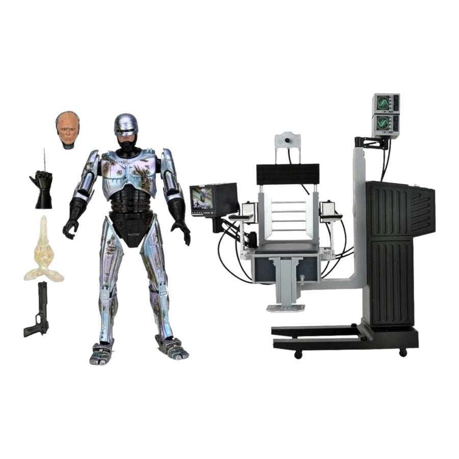 Neca 7" Scale Ultimate Action Figure Robocop (Battle damaged with chair)