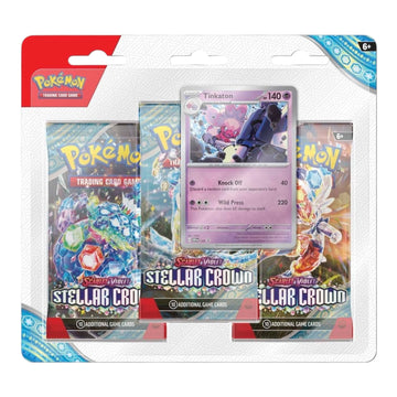 Pokémon TCG: Scarlet & Violet-Stellar Crown 3 Booster Packs & Tinkaton Promo Card