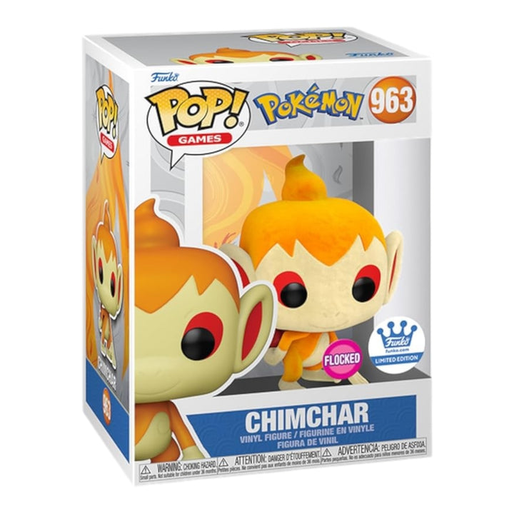 Pokemon #963 Chimchar Flocked Funko Limied Edition Funko Pop