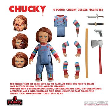 MEZCO Child’s Play Chucky 5 Points Boxed Set