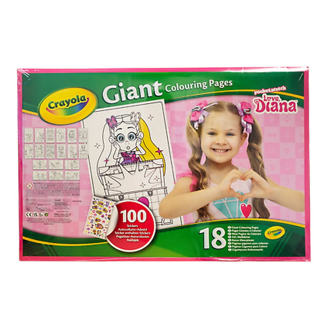 Crayola - Love Diana 18 Giant Colouring Pages