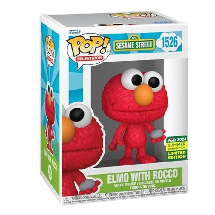 Sesame Street #1526 Elmo With Rocco 2024 Summer Con Funko Pop