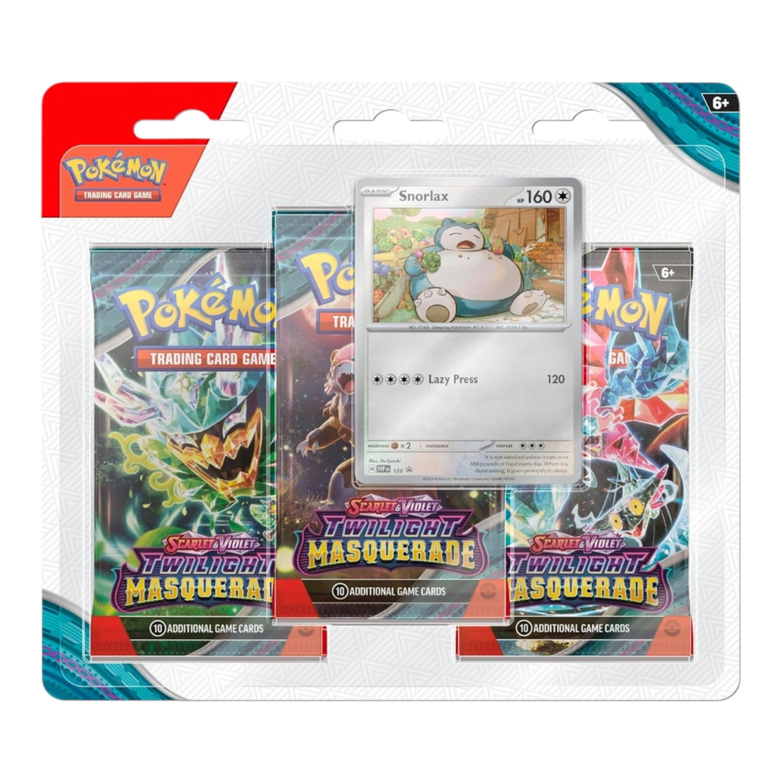Pokemon TCG: Scarlet & Violet 6 - Twilight Masquerade - 3-Pack