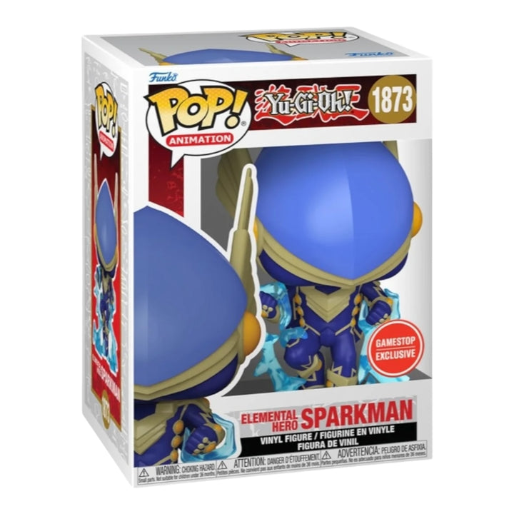 Yu-Gi-Oh #1873 Elemental Hero Sparkman Gamestop Exclusive Funko Pop